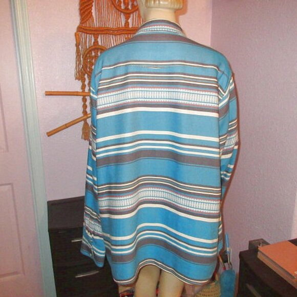 Ariat Men's Pearl Snap Shirt Size XXL Long Sleeves Navajo Print Western Cowboy - Picture 8 of 11